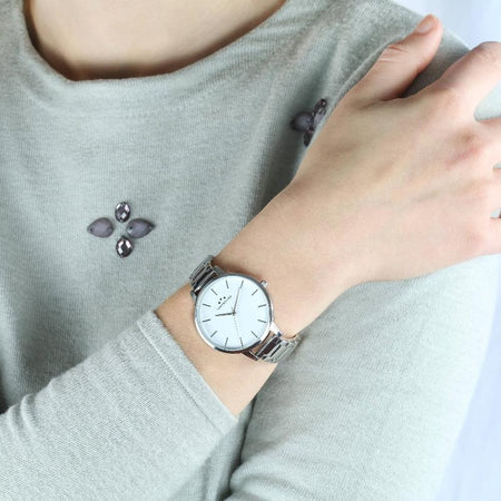 Orologio CHRONOSTAR donna Glamour acciaio / argento