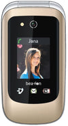 Cellulare 2G/4G Beafon SL720i champagneDisplay interno a colori da 2,8 “ Display esterno a colori da 1,77 pollici Pulsante di em