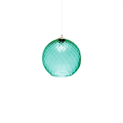 Lampadario vetro verde Due P VELVET 2720 SP E27 LED lampada soffitto sospensione moderna