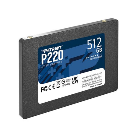 PATRIOT SSD INTERNO P220 512GB 2,5" SATA 6GB/S R/W 500/500