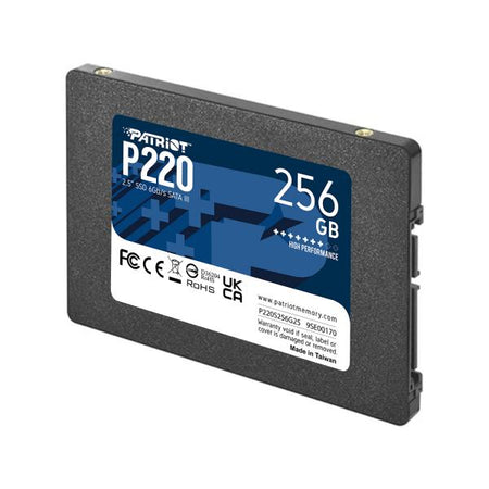 PATRIOT SSD INTERNO P220 256GB 2,5" SATA 6GB/S R/W 500/490