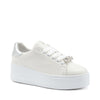 FRAU sneakers donna platform bianco silver 39P1