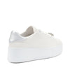 FRAU sneakers donna platform bianco silver 39P1