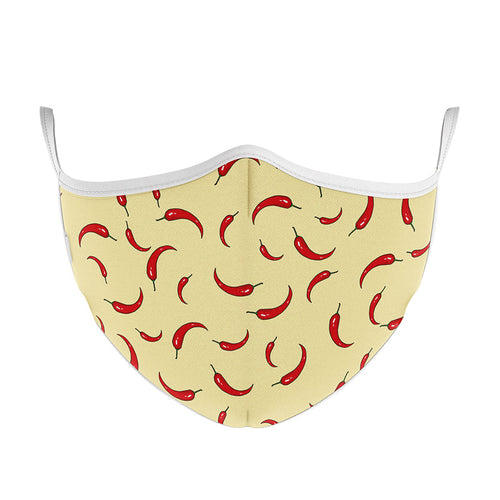 MASCHERINA ULTRA STYLE IN TNT DOPPIO STRATO - CHILI PEPPERS-M