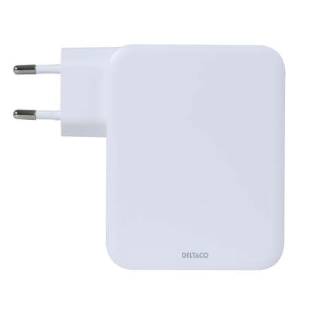 Deltaco USBC-GAN04 Caricabatterie per dispositivi mobili Universale Bianco AC Interno (DELTACO USB-C wall charger, 1x USB-A,)