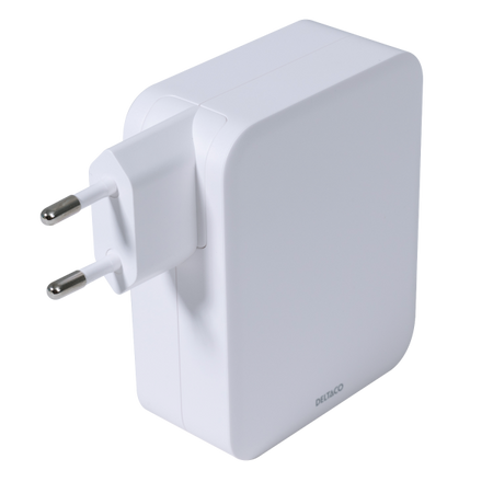 Deltaco USBC-GAN04 Caricabatterie per dispositivi mobili Universale Bianco AC Interno (DELTACO USB-C wall charger, 1x USB-A,)