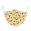 MASCHERINA ULTRA STYLE IN TNT DOPPIO STRATO - CHILI PEPPERS-L