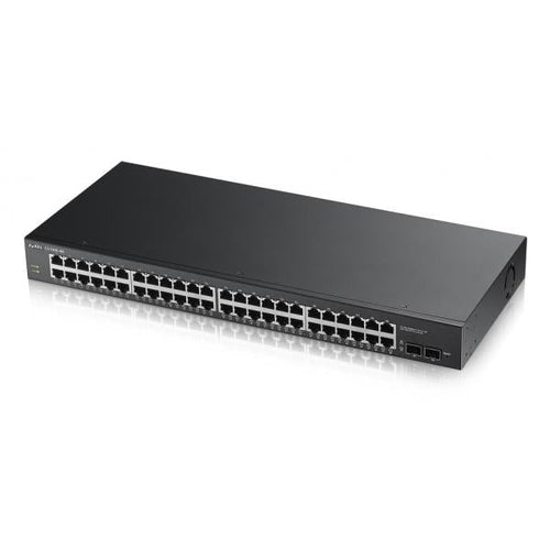 ZYXEL SWITCH MANAGED 48 PORTE GIGABIT, 2XSFP, SSENZA VENTOLE, DESKTOP/RACK