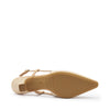 Frau slingback in pelle beige con profili in contrasto 81P3