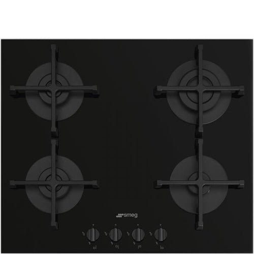 Smeg Piano Cottura Incasso Gas 4 Zone Filo 60cm Nero Pv264b