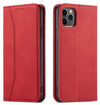 custodia a libro iphone 12 / 12 pro con porta carte di credito chiusura magnetica rossa