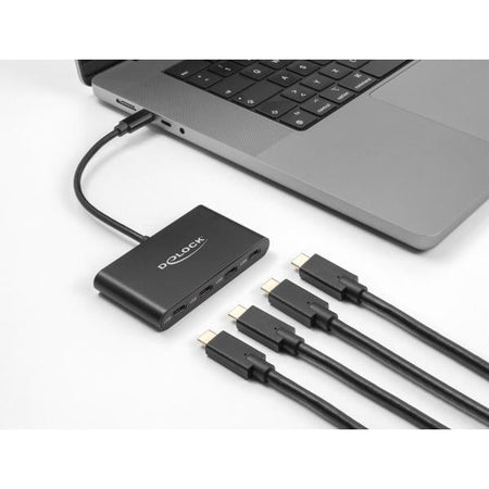 DeLOCK Hub USB 3.2 Gen 2 USB Type-C con 4 x USB Type-C femmina  10 Gbps (Delock - hub - 10 Gbps - 4 porte)