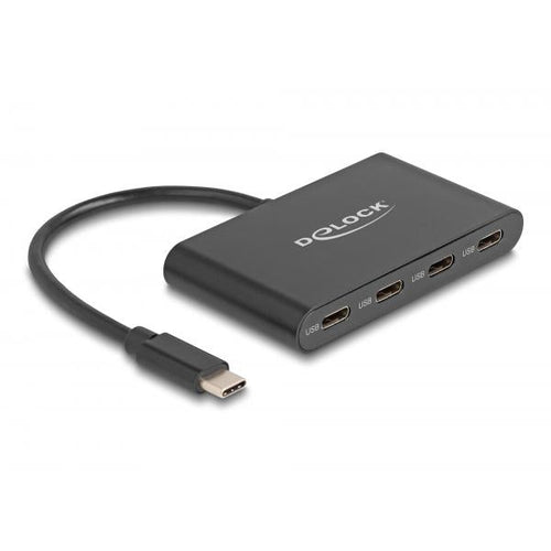 DeLOCK Hub USB 3.2 Gen 2 USB Type-C con 4 x USB Type-C femmina 10 Gbps (Delock - hub - 10 Gbps - 4 porte)