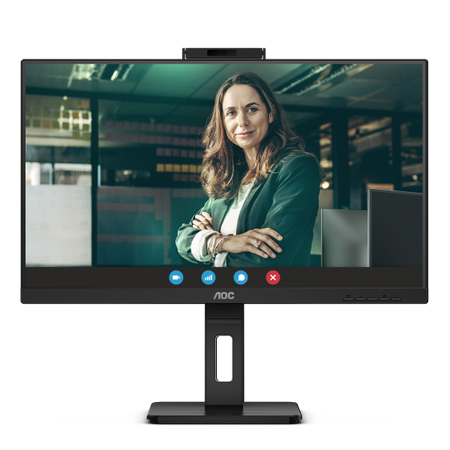 AOC MONITOR 27 LED IPS QHD 16:9 4MS 350 CDM, WEBCAM, USB-C, PIVOT, DP/2HDMI, MULTIMEDIALE