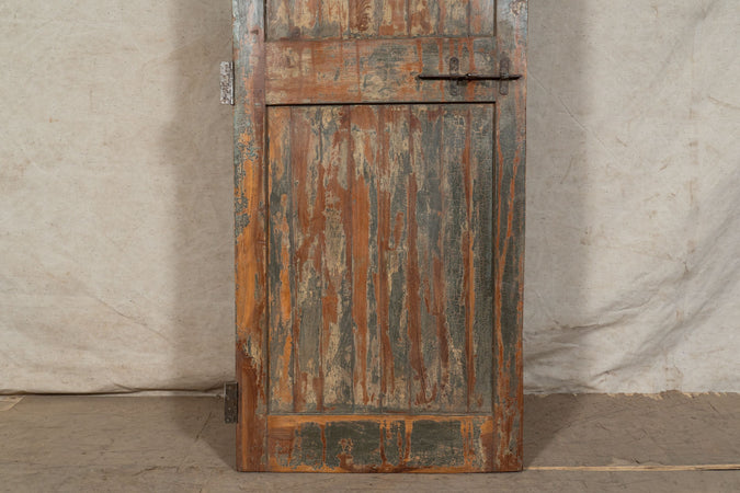 Biscottini Porta Portone Antico Biscottini 71x8x191 Teak Massello Interno Esterno Medievale