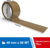 Kit 24 Rotoli di Nastro Avana 48mm x 80 Mt. Nastro per Imballaggi Marrone