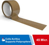 Kit 24 Rotoli di Nastro Avana 48mm x 80 Mt. Nastro per Imballaggi Marrone