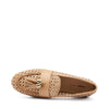Frau mocassini donna in pelle intrecciata a mano cookie butter 95T6