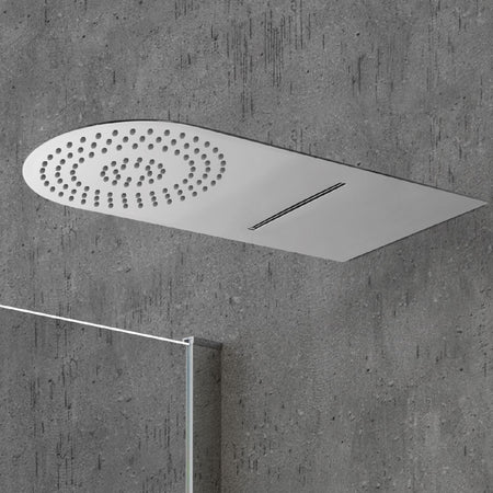 Soffione doccia con cascata Tondo | Wall Rain