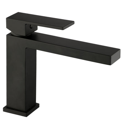 Miscelatore Lavabo bocca lunga nero opaco Total Black Manhattan
