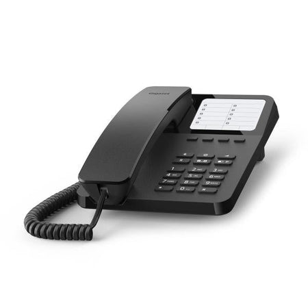 GIGASET DESK 400 (NERO) - TELEFONO CORDED - COMPATIBILE CENTRALINI TELEFONICI E APPARECCHI ACUSTICI