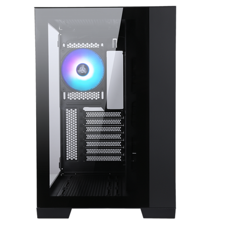 Case Itek DARK CAVE - Gaming - 4x12cm ARGB fan - Alimentatore NON incluso - 2x USB 3.0 / Type-C - Pannello Laterale trasparente - ATX, Micro Atx - Nero