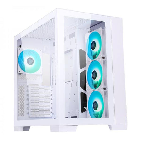 Case DARK CAVE - Gaming Tower- ATX- 4x12cm ARGB fan- 2xUSB3- Type-C- Side & Front Panel Temp Glass- White Edition