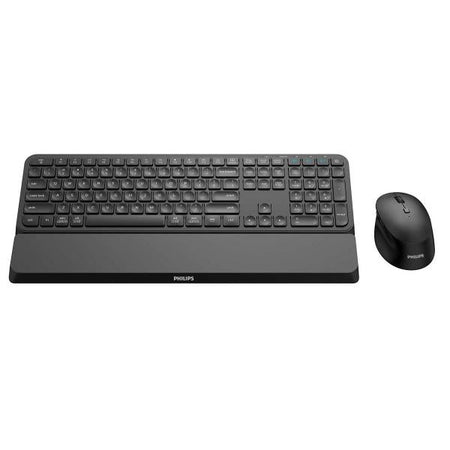 Philips 6000 series SPT6607B/21 tastiera Mouse incluso Universale RF senza fili + Bluetooth Nero (6000 series SPT6607B keyboard - Mouse included RF Wireless + - Bluetooth Black, Nordic Language - War