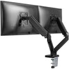 Goobay 58531 Supporti a parete per TV 81,3 cm [32] Scrivania Nero (Double Monitor Mount with Gas Spring)