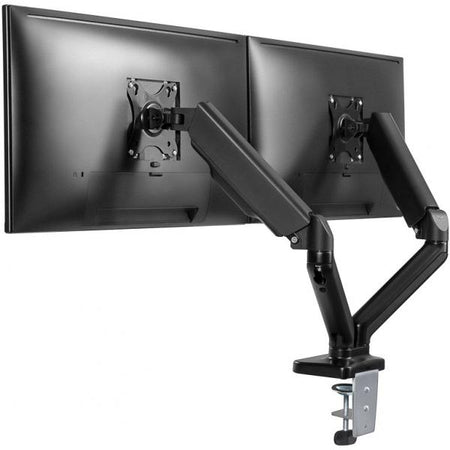 Goobay 58531 Supporti a parete per TV 81,3 cm [32] Scrivania Nero (Double Monitor Mount with Gas Spring)