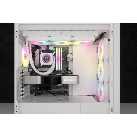 Corsair CW-9060077-WW sistema di raffreddamento per computer Case per computer Kit di raffreddamento a liquido 12 cm Bianco 1 pz