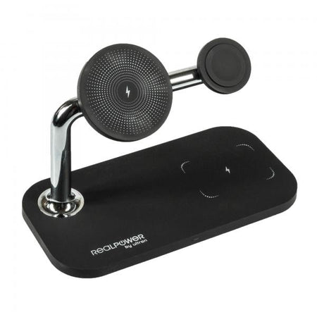 RealPower ChargeAIR Mag Smartphone, Orologio intelligente, Tablet Nero USB Carica wireless Interno (RealPower ChargeAIR Mag)