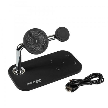 RealPower ChargeAIR Mag Smartphone, Orologio intelligente, Tablet Nero USB Carica wireless Interno (RealPower ChargeAIR Mag)