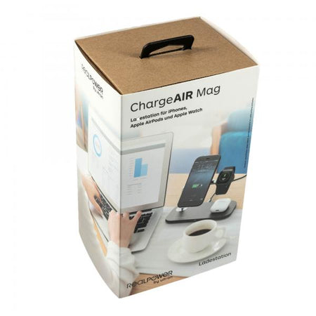 RealPower ChargeAIR Mag Smartphone, Orologio intelligente, Tablet Nero USB Carica wireless Interno (RealPower ChargeAIR Mag)