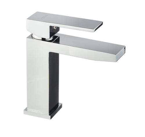 Miscelatore lavabo 1 leva quadrato cromato Manhattan
