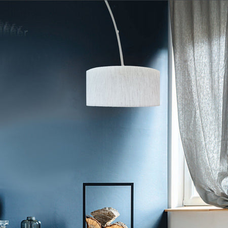OUTLET Plafoniera moderna PAN International ARCHER SOS01111 LED bianco braccio arco lampada soffitto