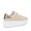 Frau sneakers donna in pelle scamosciata ecrù 39D0