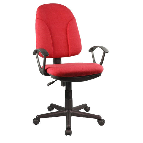 Sedia Scrivania da Ufficio 5 Ruote Girevole Ergonomica Altezza Regolabile Rosso