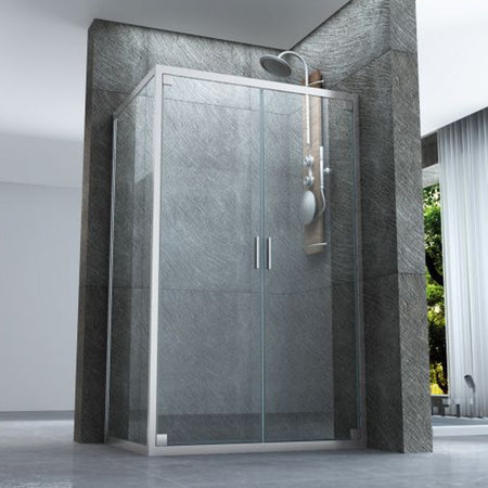 Box doccia due lati apertura Saloon dentro fuori 6mm h190 Kim