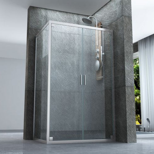 Box doccia due lati apertura Saloon dentro fuori 6mm h190 Kim