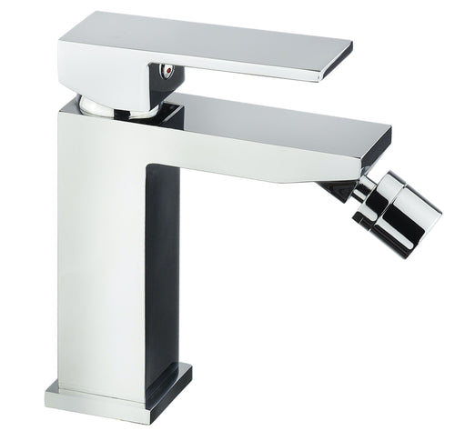 Rubinetto bidet quadrato 1 leva cromato Manhattan
