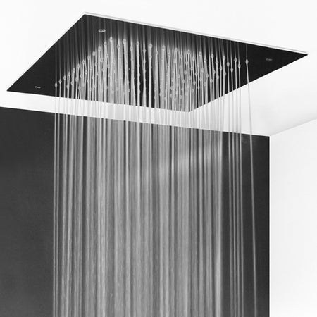 Soffione da incasso quadrato 30x30 inox