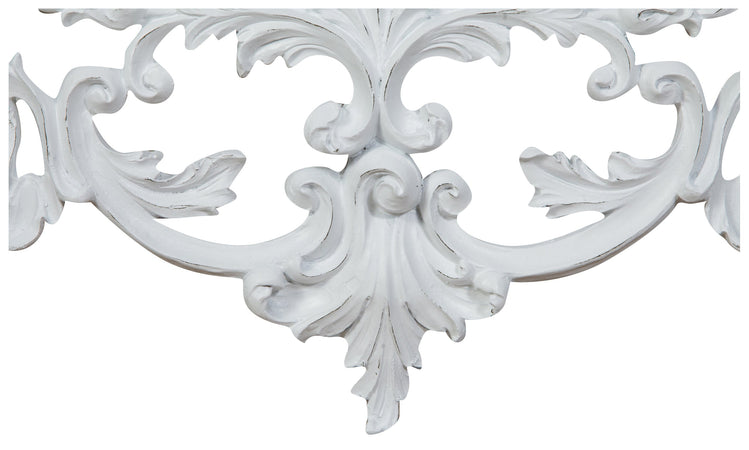 Biscottini Mensola Muro Biscottini Legno Bianca Anticata 46x17x22 Arredo Casa Made Italy