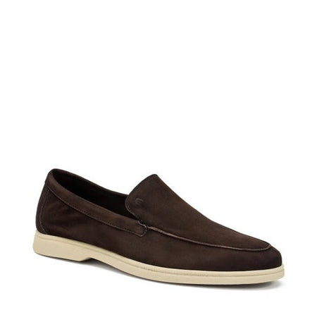 Frau mocassini uomo casual in camoscio cacao 32D0