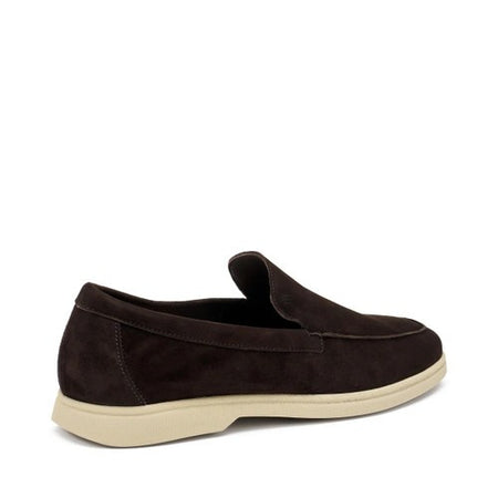 Frau mocassini uomo casual in camoscio cacao 32D0