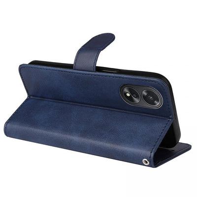 book oppo a18 / a38 4g blu con porta carte di credito chiusura magnetica