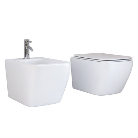 Vaso Wc Bidet Coppia Sanitari Sospesi Ceramica Street