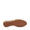 Frau ballerina ragnetto in pelle laminata platino 03X4
