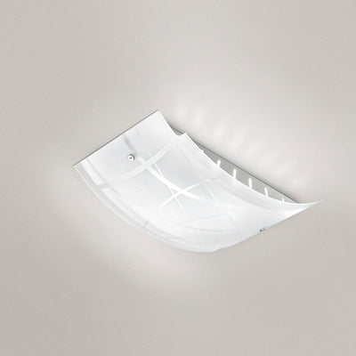 Plafoniera moderna Gea Luce NEREIDE PM E27 LED vetro lampada soffitto