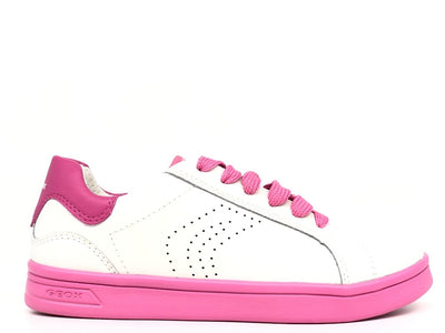 GEOX Sneaker bambina J DJrock G bianca e rosa